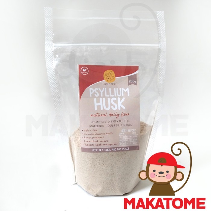 

Psyllium Husk Powder Maple Barn 200gr 200 gr diet serat alami fibre