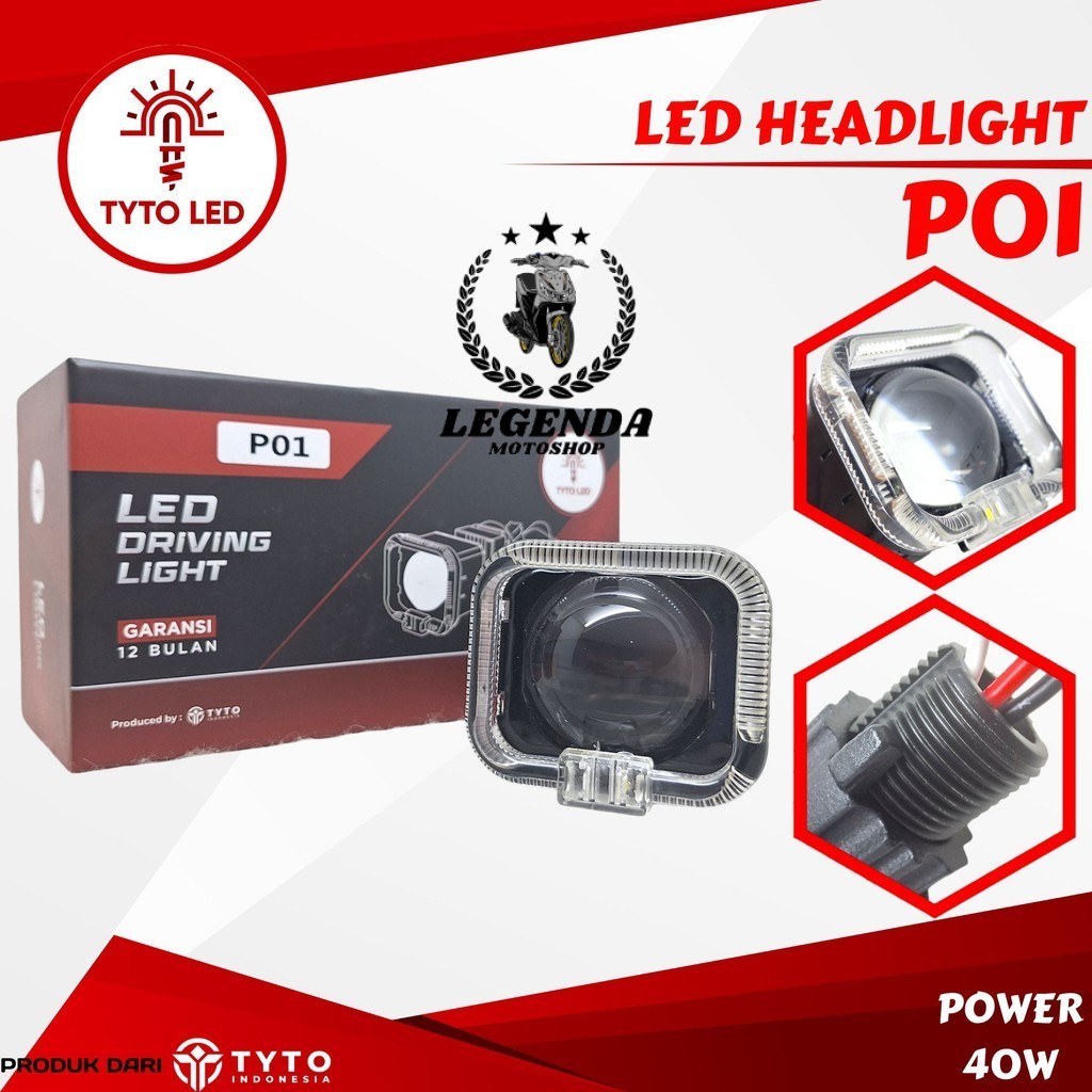 Lampu Biled Matrix 1.5Inch TYTO LED P01 40Watt Devil Eyes RGB Adjustable