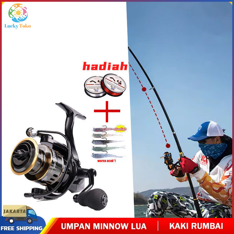 Joran Pancing Set 210cm—360cm Teleskop Joran Set 5.2:1 Reel Pancing Full Set set pancing berkualitas