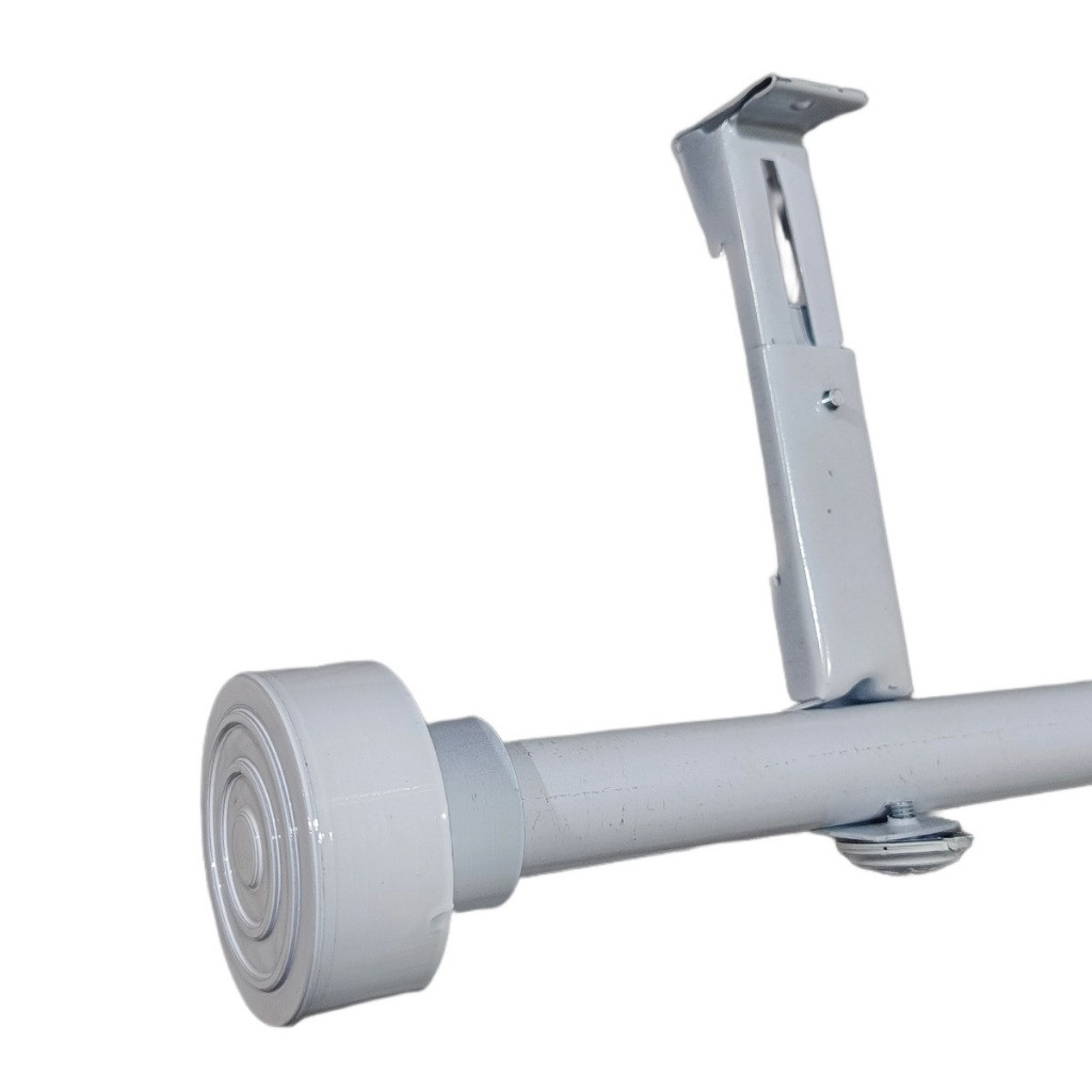 GANDISUARTINILARISSHOP Tiang Besi Rel Gorden Jendela Minimalis Hitam Putih 1 2 3 4 Meter Lengkap Ful