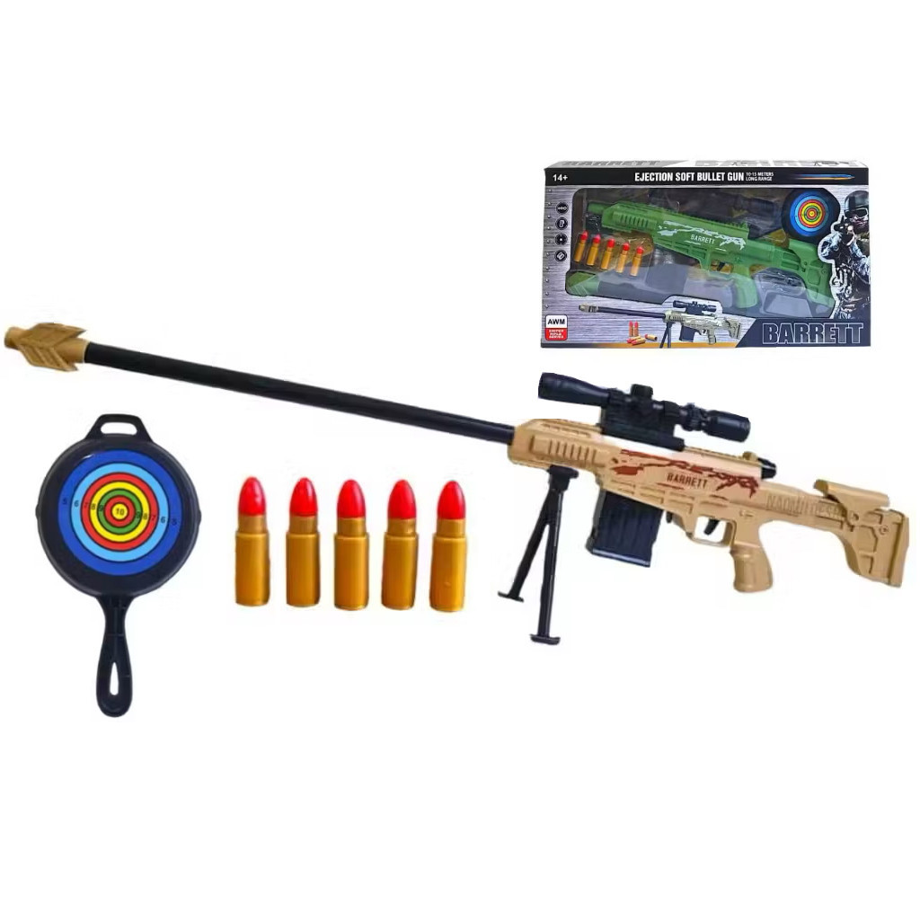 ZHUM99G Mainan Anak 2026 A W M SNIPER BARRETT Mainan Tembakan Seru Panci Outdoor Anak