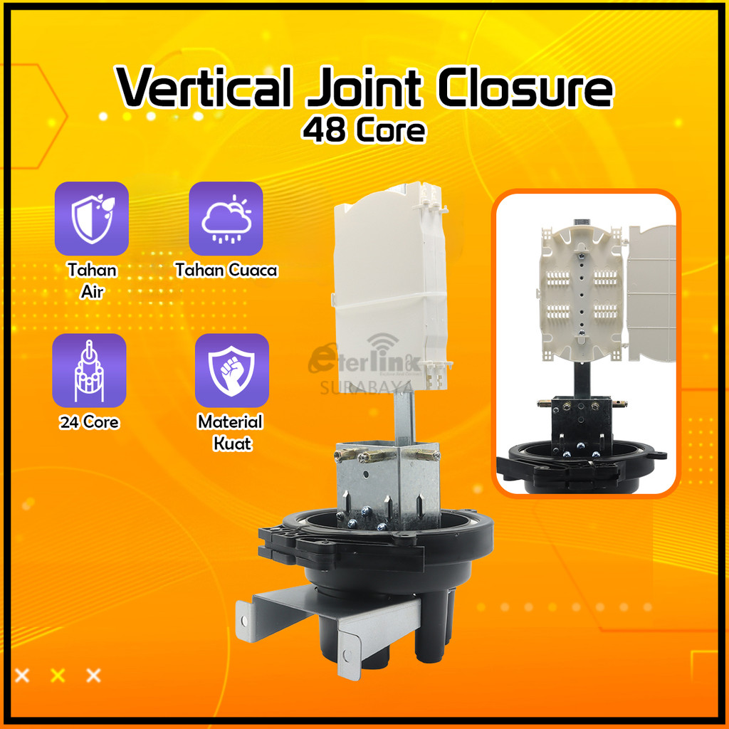 Fiber Optic Joint Closure 48 Core | Joint Closure FO 48 Core FTTH Joint Closure Vertical