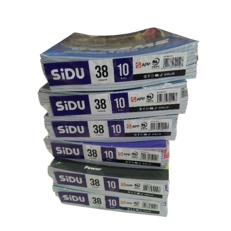 

1pak buku tulis SIDU 32. 38. 58. sinar dunia