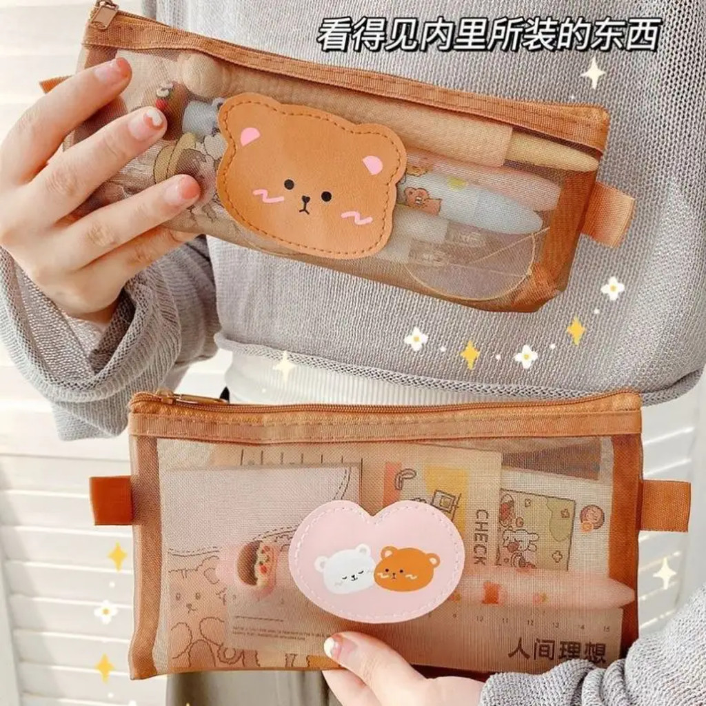 

TEMPAT PENSIL TEDDY BEAR KOTAK MAKEUP ALAT TULIS POUCH WADAH SEKOLAH LUCU BERUANG KELINCI GEMAS MURID ANAK KOLEKSI KARTUN