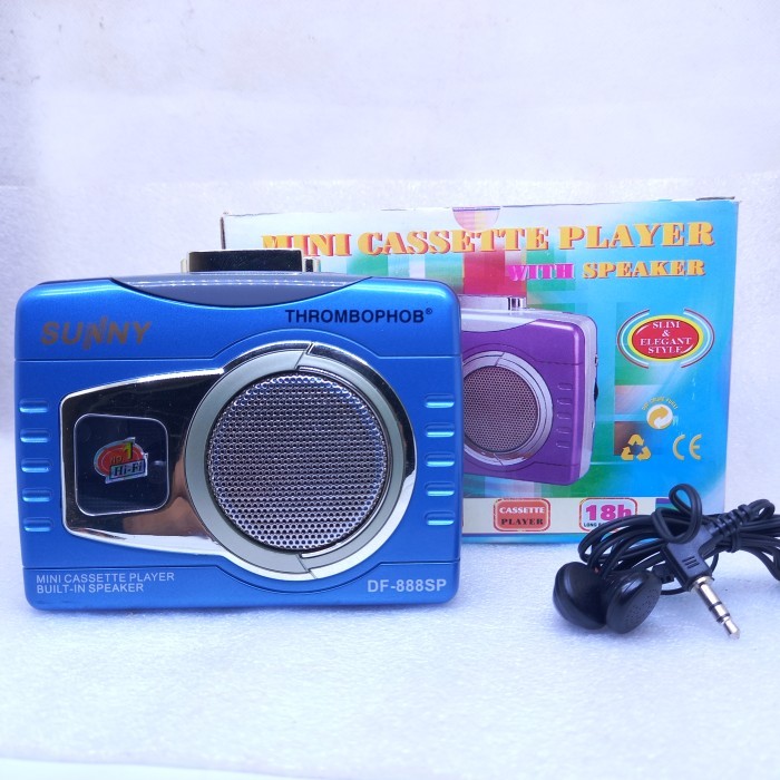 walkman Sunny tape player portable pemutar musik kaset pita