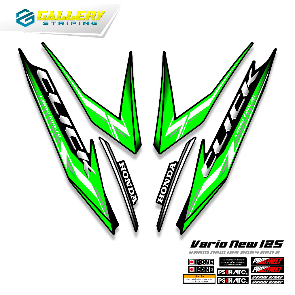 Striping Honda Vario 125 New 2024 Mtf 59 Sticker Vario 125i Variasi Stiker Klick 125 Original