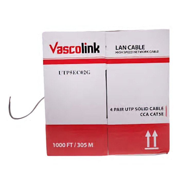 Cable UTP LAN Cat 5E Vascolink / Kabel Jaringan LAN per Dus