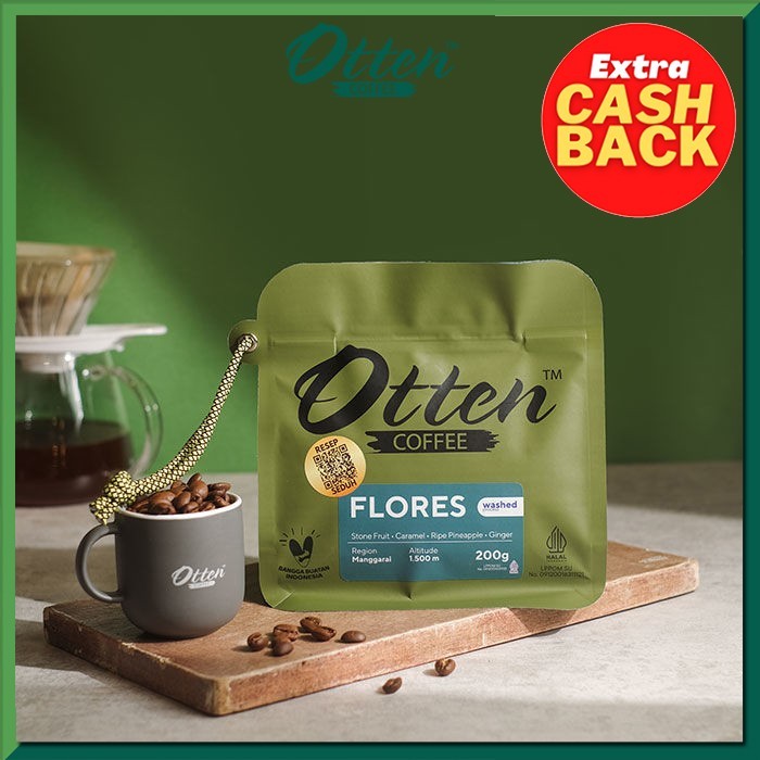 

Kopi Arabica Flores Manggarai 200g - Otten Coffee - Coarse