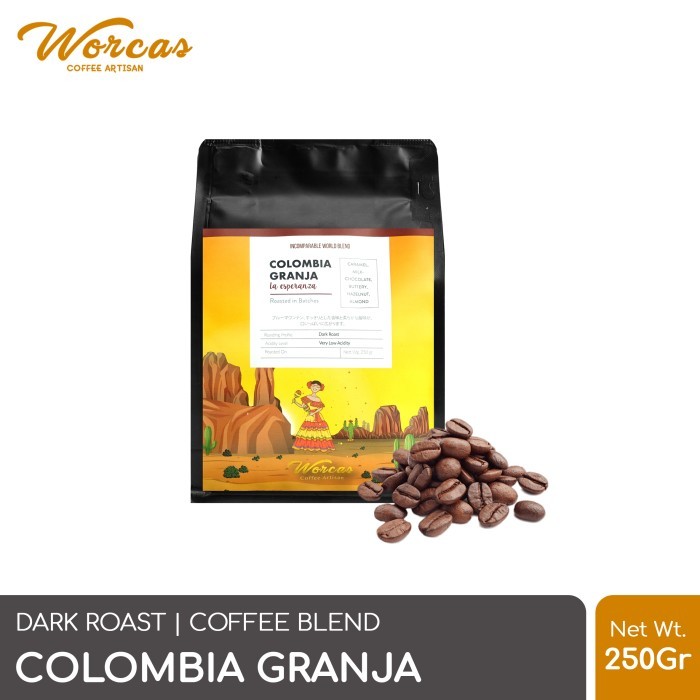 

WORCAS Special Blend Colombia Granja La Esperanza 250 Gram Dark Roast - BIJI
