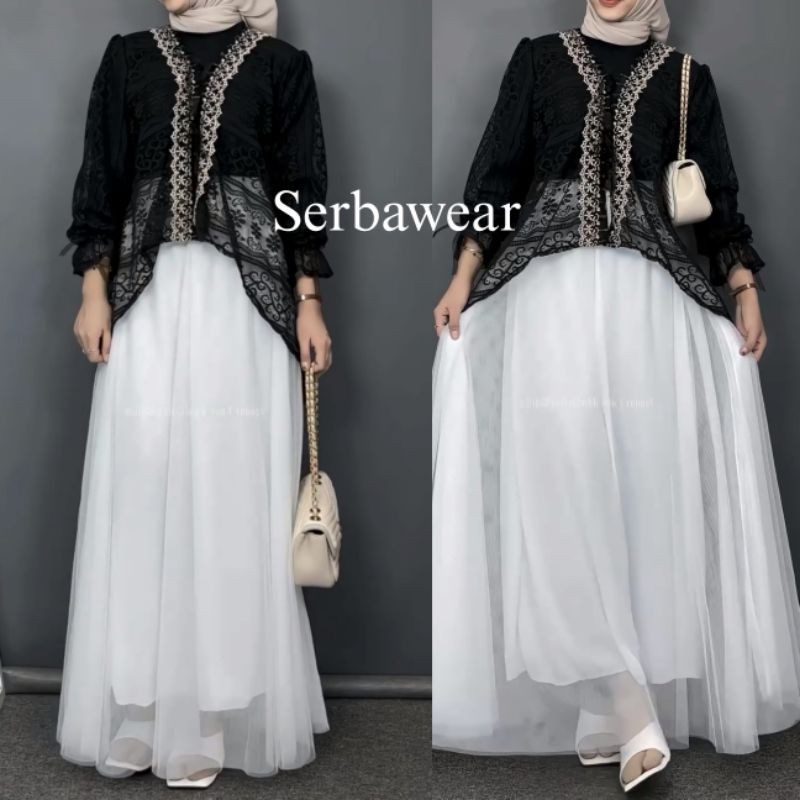 BAHAN PREMIUM / Ruby Outer Blouse Lace Brokat  ADA JUMBO  Atasan Wanita| Outer Brokat | Atasan Wanit