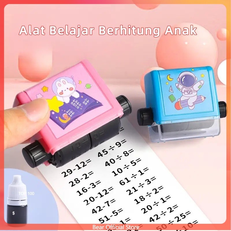 

Stempel Matematika Roll/Alat Belajar Berhitung Anak/Math Stamp/Stempel Roll Matematika