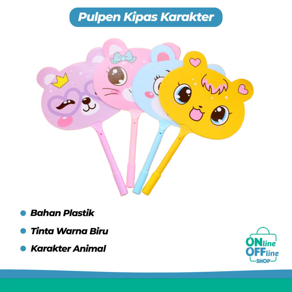 

Pulpen Kipas Karakter Pena Kipas Animal Souvenir Lucu 219