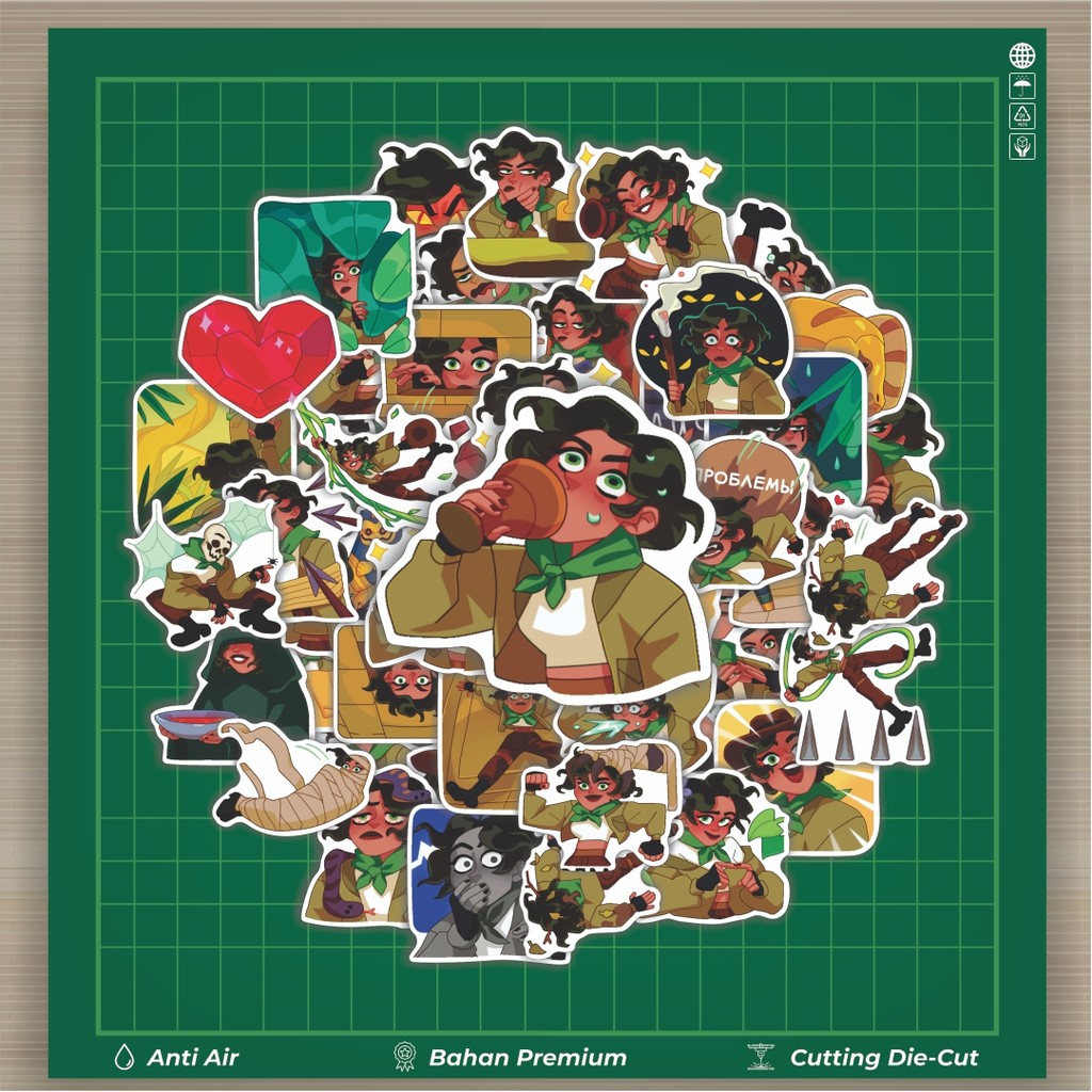 

HOT 50 PCS STIKER Stiker Kartun Diana Bones Stiker Fashion Cars Decal Dingin Kartu Album Custom Vinyl Anti Air- Sticker Aesthetic Buku Journal Koper Casing HP Tablet Laptop Helm Motor Botol Minum