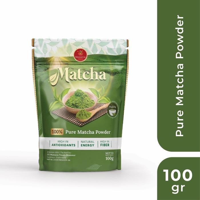 

Mamacia Treats Matcha Powder Pure Matcha Bubuk Green Tea - 1 pack