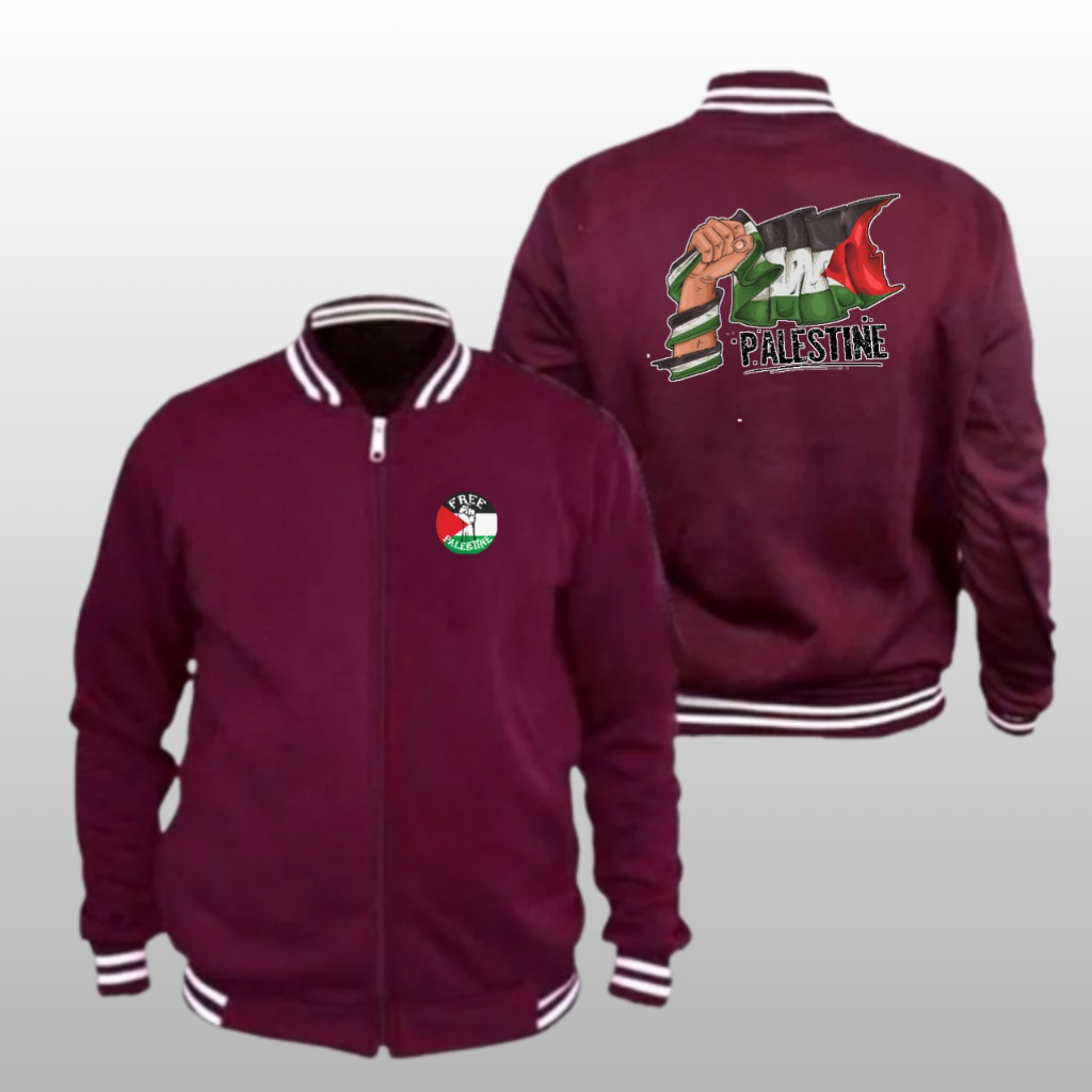 Jaket Palestina Varsity F16 Jaket Varsity Custom