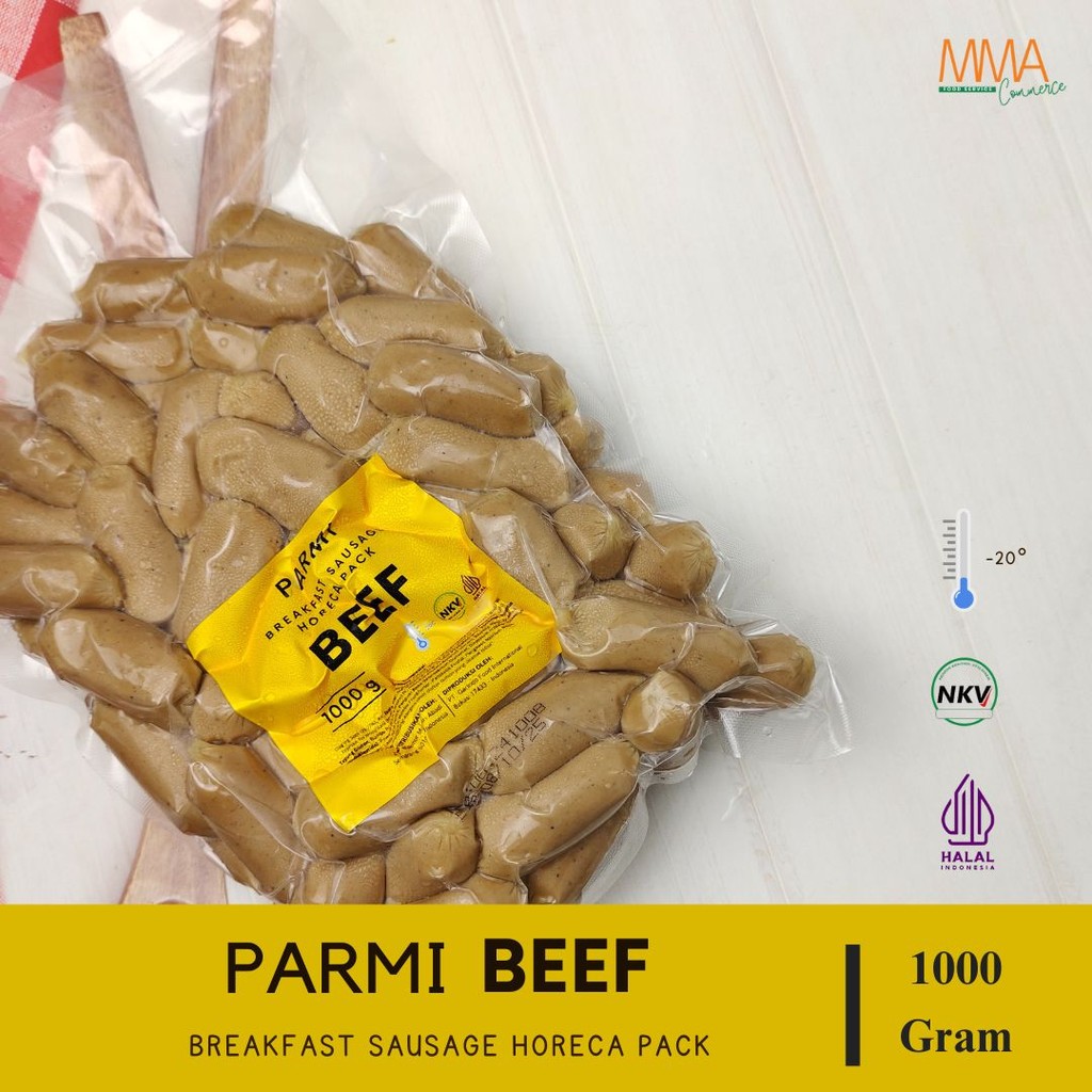 

Parmi Sosis Sapi Mini / Beef Breakfast Sausage / Sosis Beef - 500 gram 1000 gram / Sosis Parmi Beef
