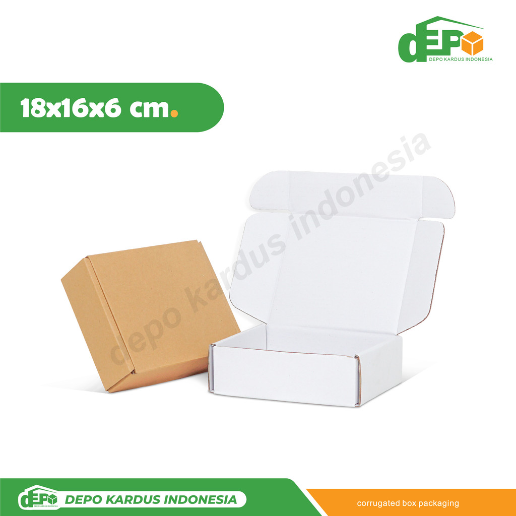 

Box 18x16x6 cm Kardus/kemasan/packing/Hampers/boxhampers/boxhijab/tinggi6