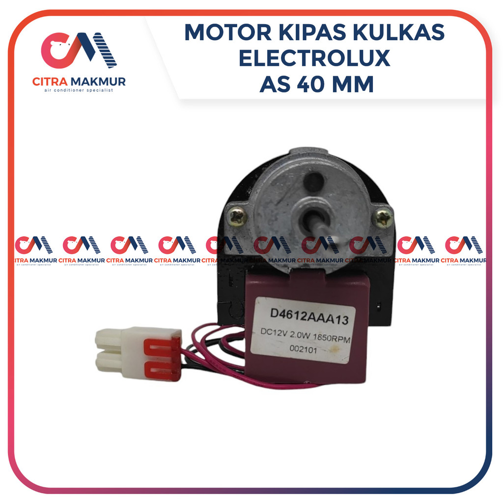 Dinamo Fan Kulkas Electrolux D4612AAA13 Motor Kipas Evaporator Showcase Defrost as 3 mm Panjang 4 cm