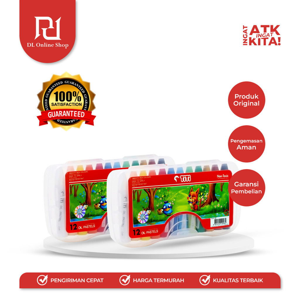 

TITI KRAYON MINYAK/ CRAYON OIL PASTEL 12 TI-P-12S (1SET)