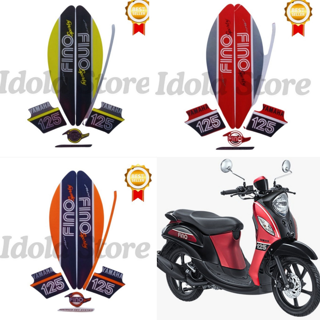 Stiker Striping Honda FINO Sporty 125 2017 List Stiker Standar Fino Sporty 2017 Terbaik