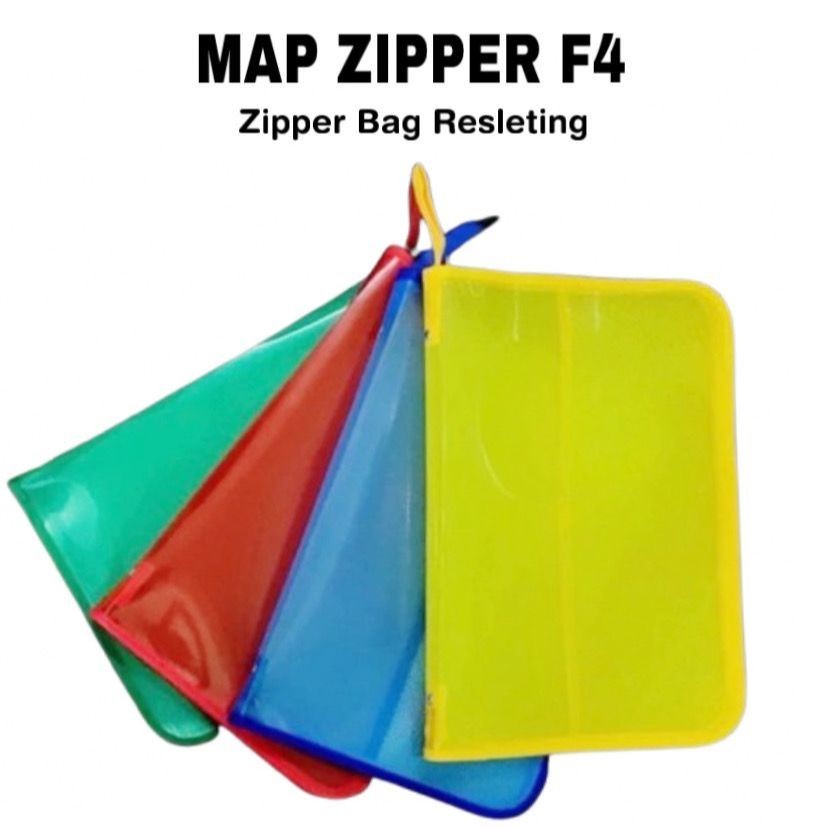 HD Map Resleting Warna / Tas Documen / Map Tenteng / Map Zipper Resleting