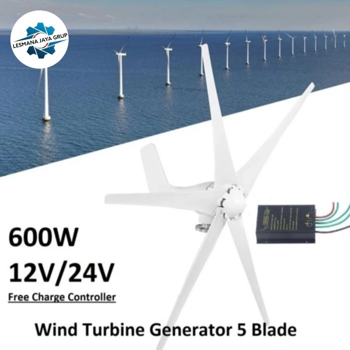 Wind Turbine Generator 600W 12V Generator Angin PLTB-12V