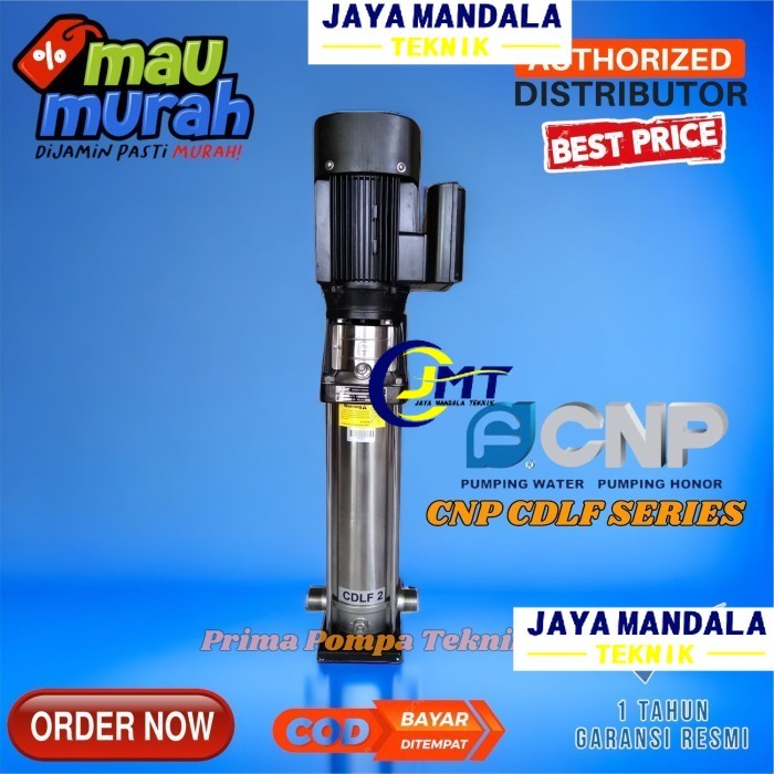 Pompa CNP CDLF.2-11 220V Pompa Booster Multistage RO Dan Car Wash 1 Ph - 3 phase