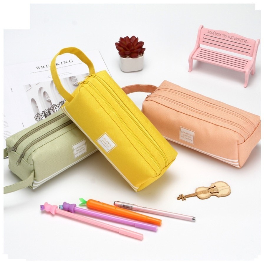 

Kotak Pensil / Stationery Dual Zipper / Dompet Pensil 2 Pouch