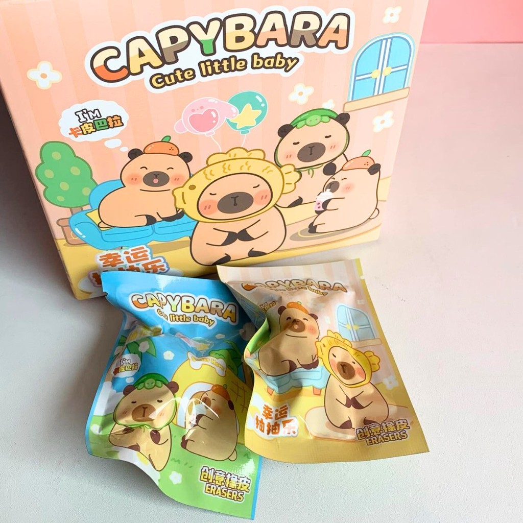 

BLIND BAG ERASER CAPYBARA CUTE LITTLE BABY alat penghapus tulisan stationery