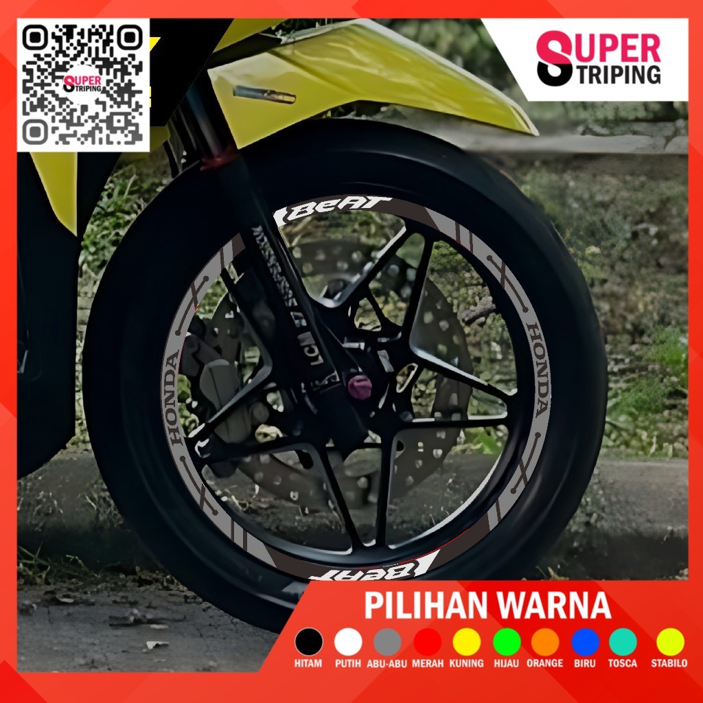 STIKER CUTTING VELG BEAT FI OLD ESP RING 14  MOTOR 14