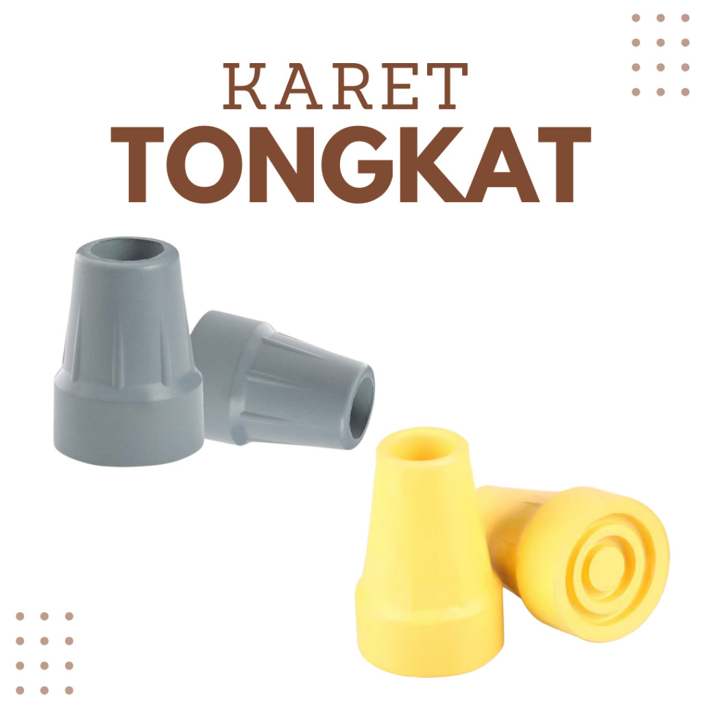 Karet Kaki Tongkat Ketiak/Karet Kruk Pengganti Tongkat Ketiak