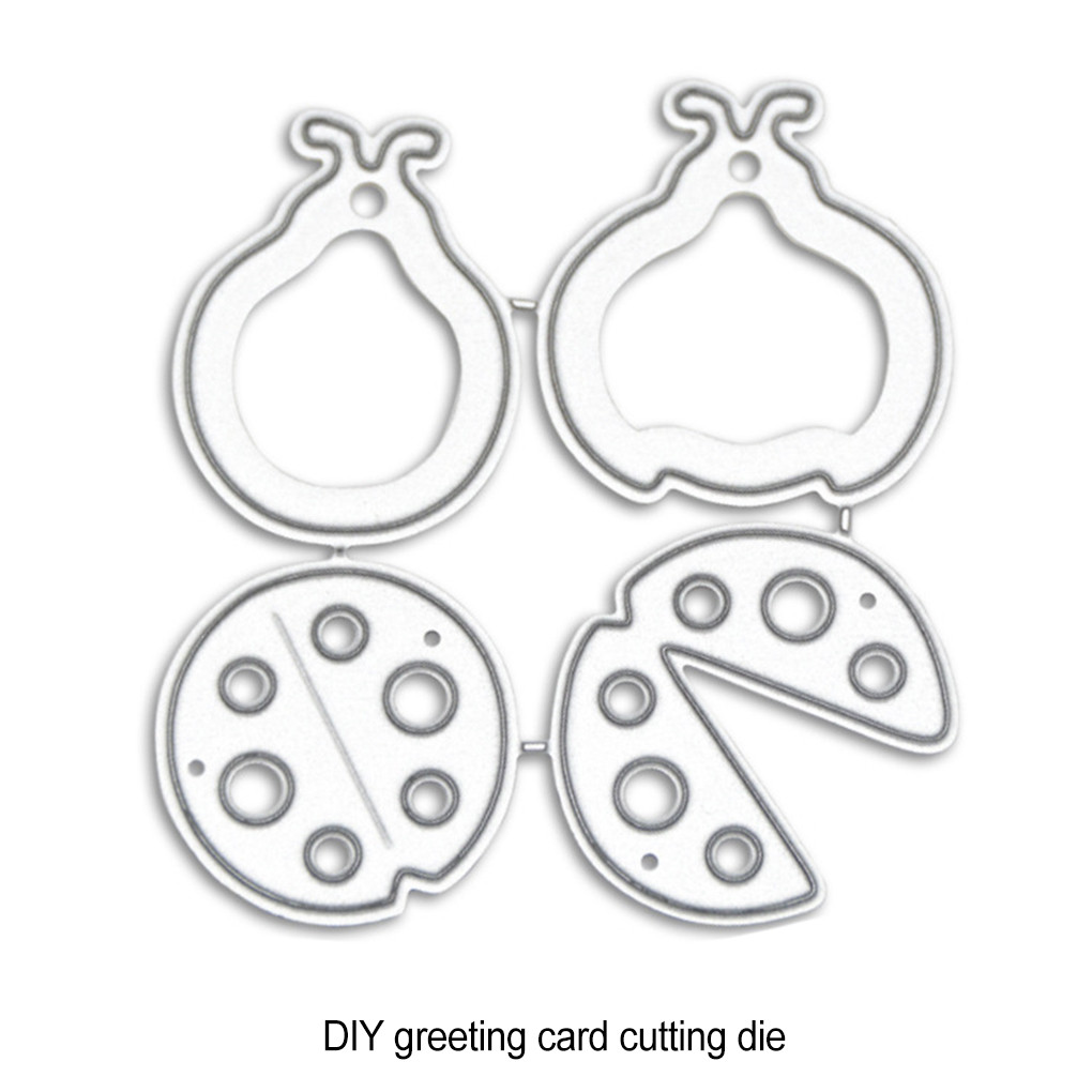

Simple Operation DIY Metal Cutter Dies Ladybugs Cutting Dies For Cards Cute Appearance Scrapbooking