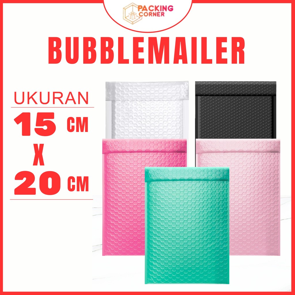

Amplop Bubble Mailer 15x20 Cream Putih Hitam Pink Tosca Polybubble Bubblemailer Packing Online Shop