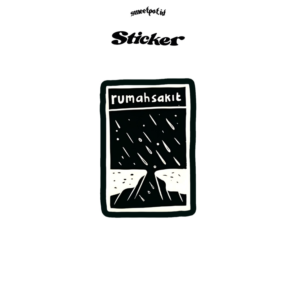 

STICKER "RUMAH SAKIT" / STICKER BIJIAN / STICKER ECERAN / STICKER METAL / STICKER POP / STICKER INDIE / STICKER BAND/ BRITPOP
