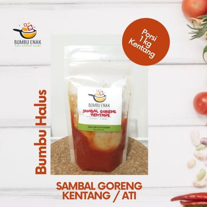 ✨TERLARIS -Bumbu Halus Sambal Goreng Kentang Ati Ampela Porsi 1 kg Kentang/Ati