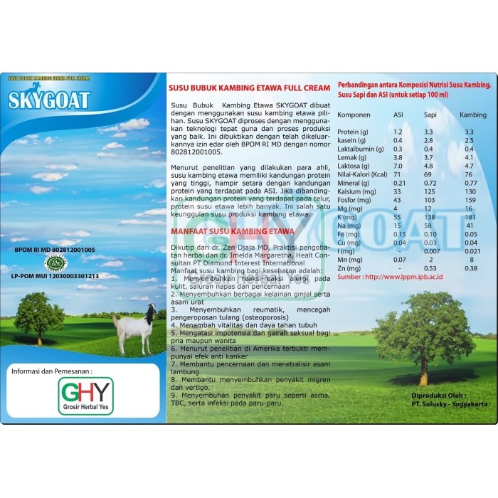 

✨NEW✨ -SKYGOAT SUSU BUBUK KAMBING ETAWA FULL CREAM
