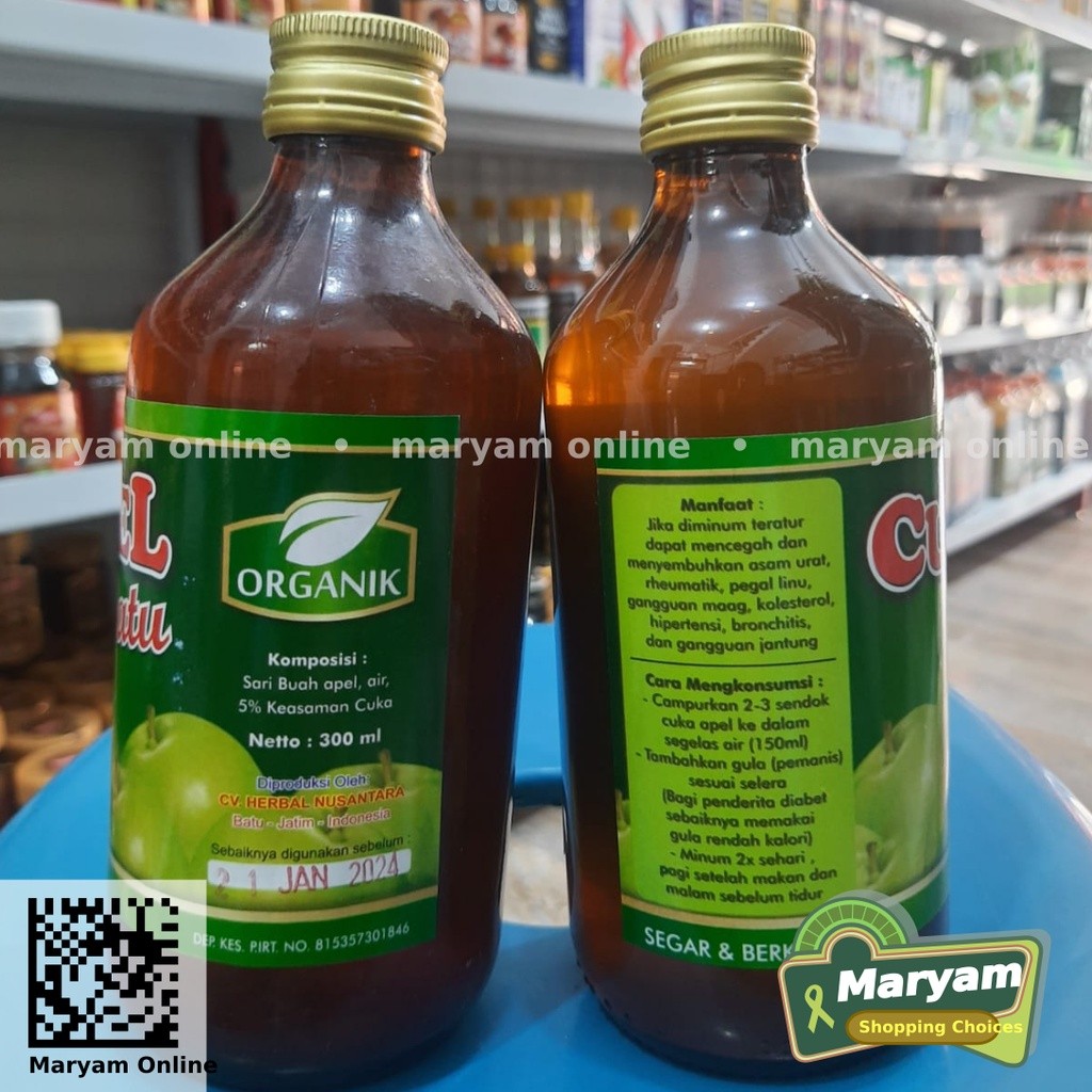 

Cuka Apel Batu Organik 300ml - Cuka Apel Batu Malang