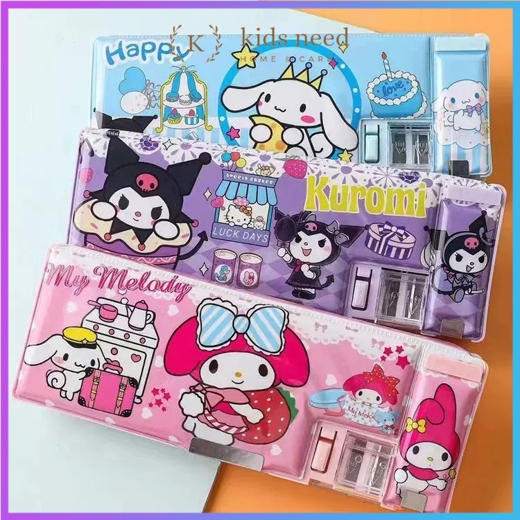 

KOTAK PENSIL 2 sisi MAGNET + SERUTAN / TEMPAT PENSIL PANJANG KARAKTER LUCU / PENCIL CASE SANRIO MELODY KUROMI