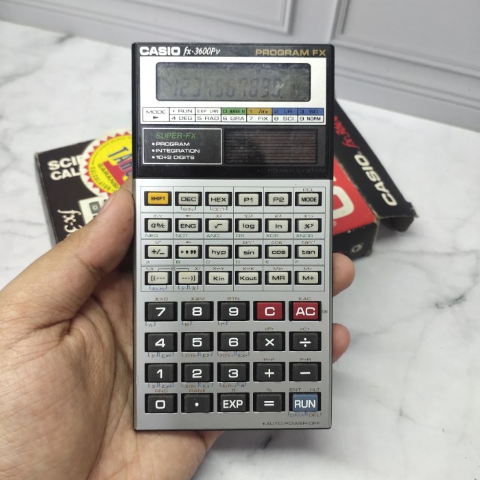 

Casio fx-3600pv Kalkulator Scientific Fullset