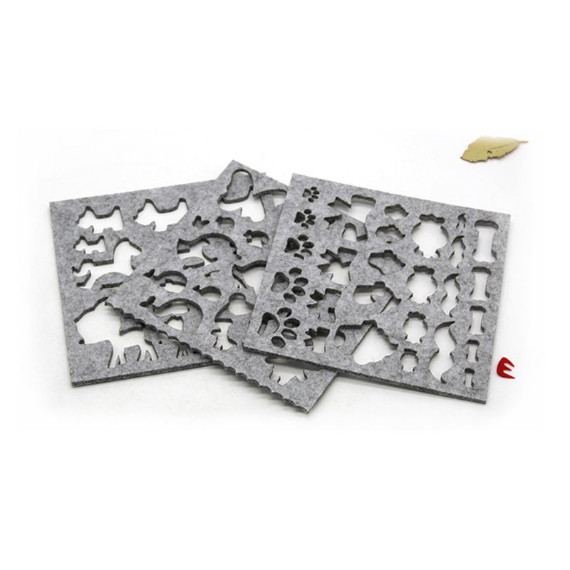 

7pcs Wool Felt Mold Needle Felting DIY Craft Stencil Applique Handicraft Shaping Mould P82C