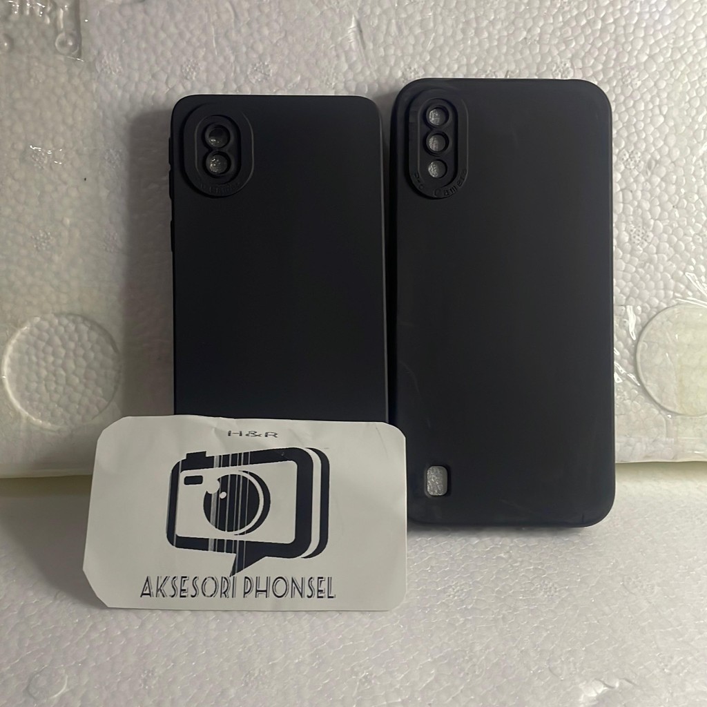 Case / Casing Macaron Samsung A01 / A01 Core Cover Full Black Liquin Premium