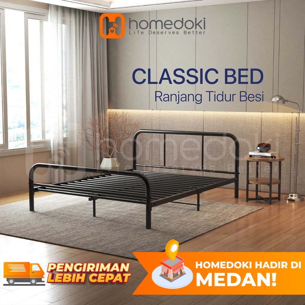 Homedoki Classicbed Series /Dipan Tempat Tidur / Dipan Tempat Tidur Aesthetic / Dipan 120x200 / Dipa
