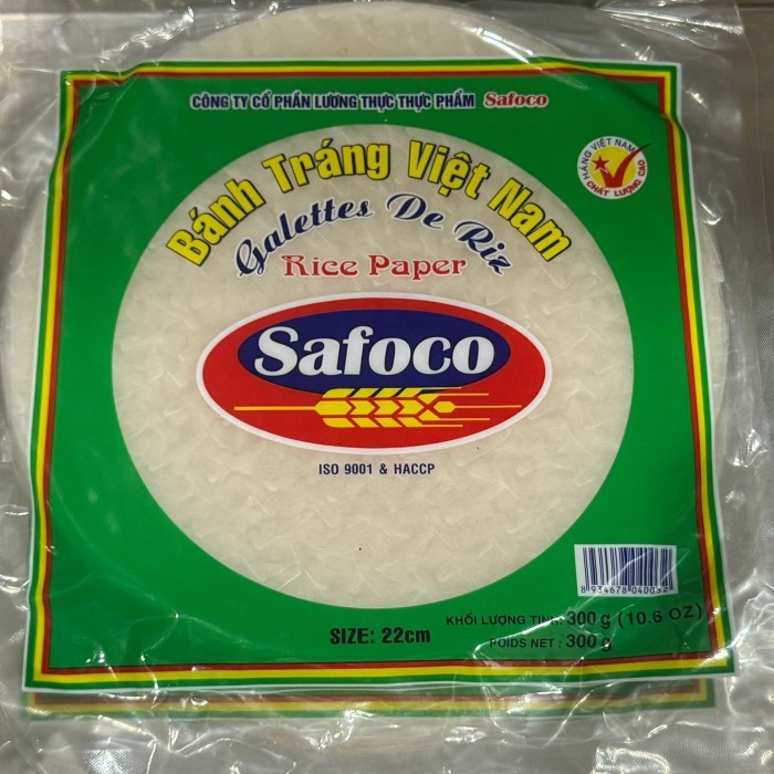 

LL SOFOCO Rice Paper 16 CM / 22 CM - 100% Vietnam Ori - 22 CM- 300 Gram