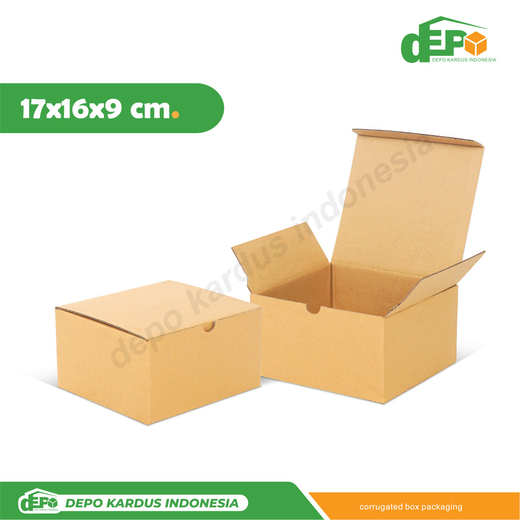 

17X16X9 (KCI) BESAR - Kotak/Kemasan/Kardus/Packaging/Hampers/Box/Slip/karduskemasan/Tinggi9