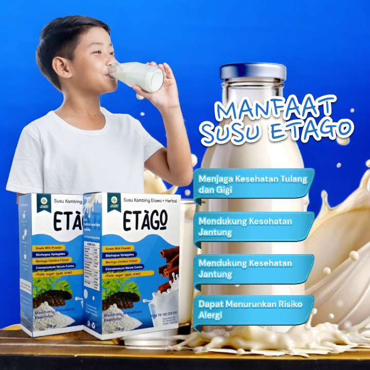 

SUSU KAMBING ETAWA ETAGO, untuk paru dan kesehatan tulang susu kambing plus rempah herbal , bukan gomilk bukan susu sapi bubuk,susu kambing bubuk , susu bubuk kambing , bisa pengganti yang elergi susu sapi