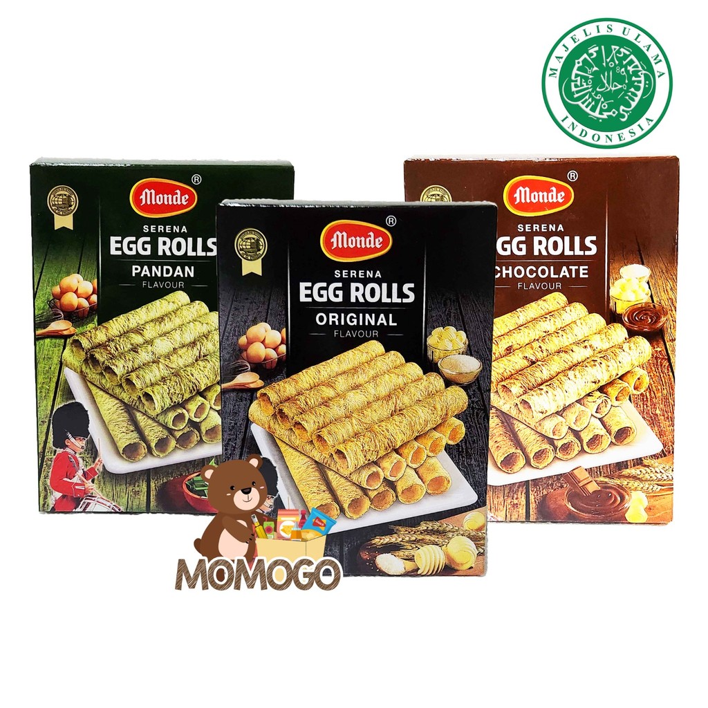 

MONDE SERENA EGG ROLLS ORIGINAL/CHOCOLATE/PANDAN 70GR