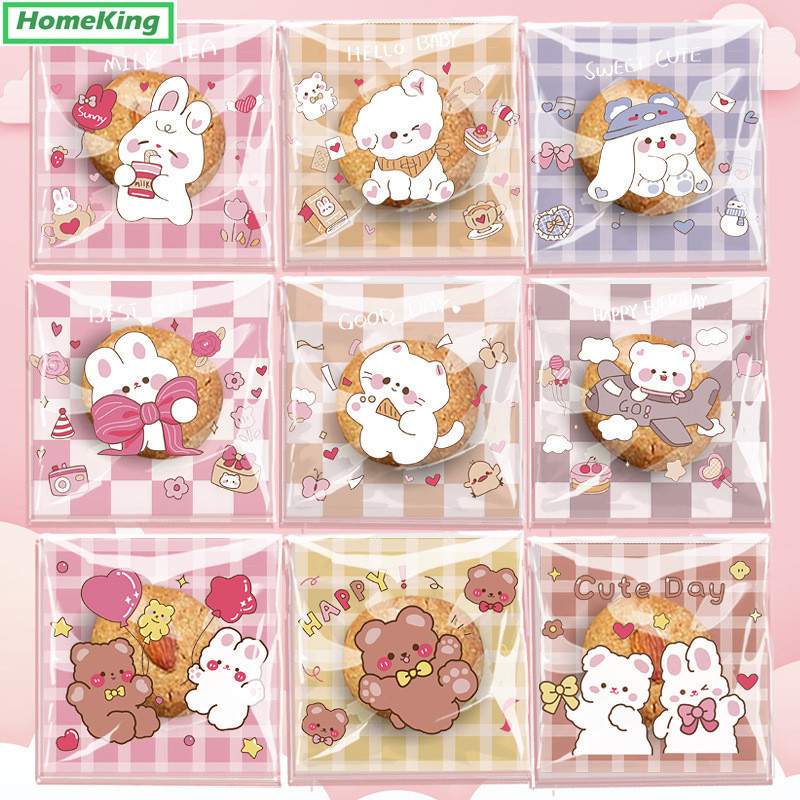 

【COD】1 Set 100pcs Plastik Cookies Motif|Plastik Packing Cookies| Plastik Opp 7x7 10x10 | Kemasan Roti Lucu / HomeKing