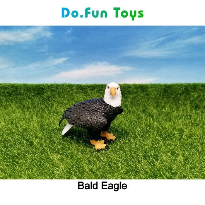✔Q.LnS✔ - SALE Bald Eagle Animal Figure/ Miniatur Burung Elang Botak