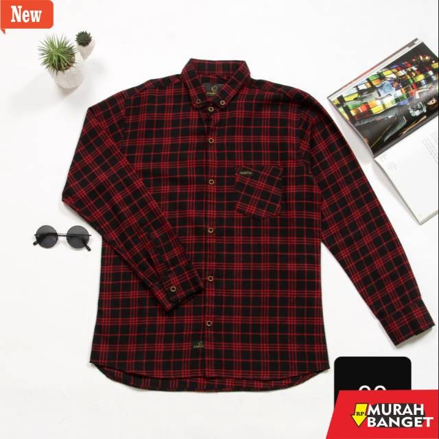 kemeja kotak kotak cowok NUMAKENA - Kemeja Panjang Pria Flanel Distro