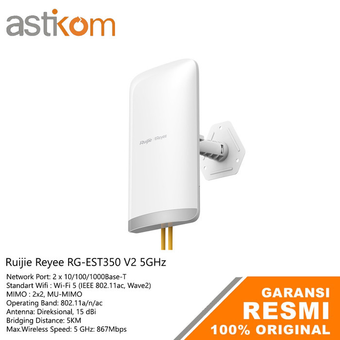 Ruijie Reyee RG-EST350 V2 5GHz 5Km IP54 Wireless Bridge
